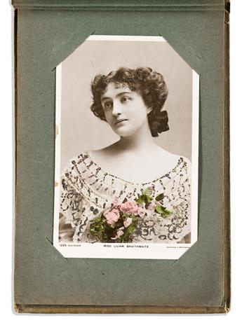 Edwardian Era Actresses. An Album of Embellished Real Photo Postcards. Miss Nellie Cables Collection.